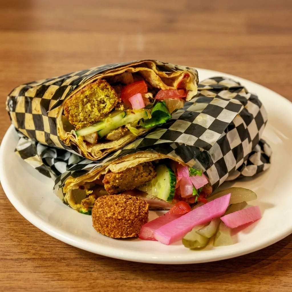 Falafel wrap at Shawarma Grill, Airdrie